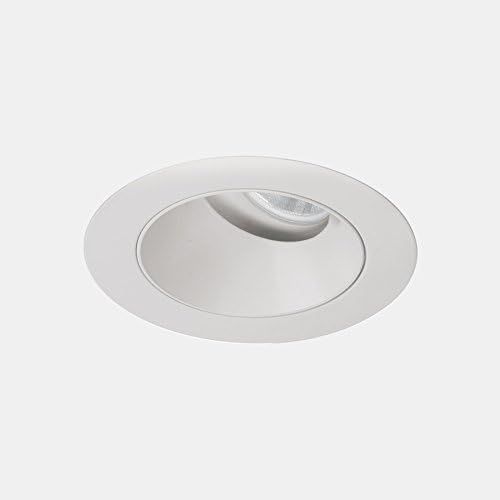  WAC Lighting R3ARWT-A840-WT Aether Round Wall Wash Trim with LED Light Engine Flood 50 Beam 4000K Cool, White
