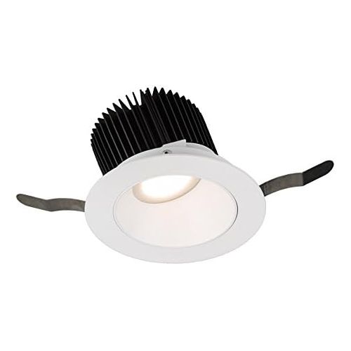  WAC Lighting R3ARWT-A840-WT Aether Round Wall Wash Trim with LED Light Engine Flood 50 Beam 4000K Cool, White