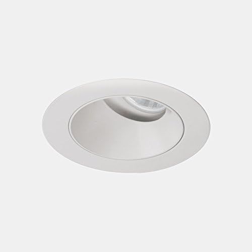  WAC Lighting R3ARAT-N840-WT Aether Round Adjustable Trim with LED Light Engine Narrow 25 Beam 4000K Cool, White