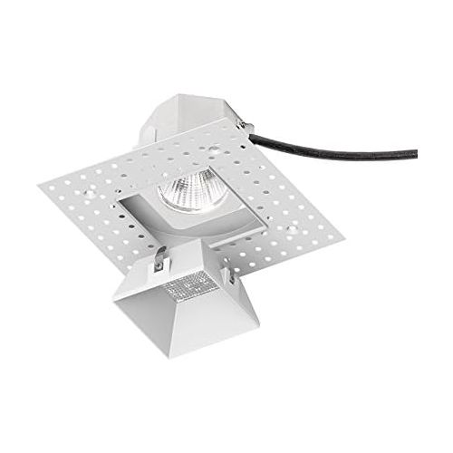  WAC Lighting R3ASDL-N840-HZ Aether Square Invisible Trim with LED Light Engine Narrow 25 Beam 4000K Cool White, Haze