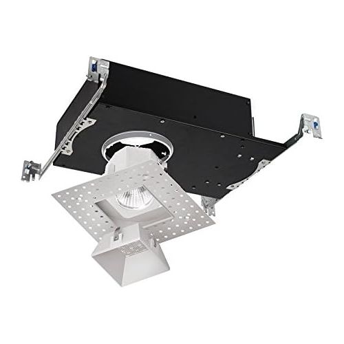  WAC Lighting R3ASDL-N840-HZ Aether Square Invisible Trim with LED Light Engine Narrow 25 Beam 4000K Cool White, Haze