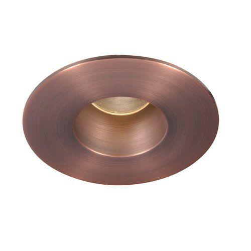  WAC Lighting HR-2LED-T209N-W-CB LED 2-Inch Recessed Down Light Shower Round Trim with 26-Degree Beam Angle and Color Temperature: 3000K, Copper Bronze