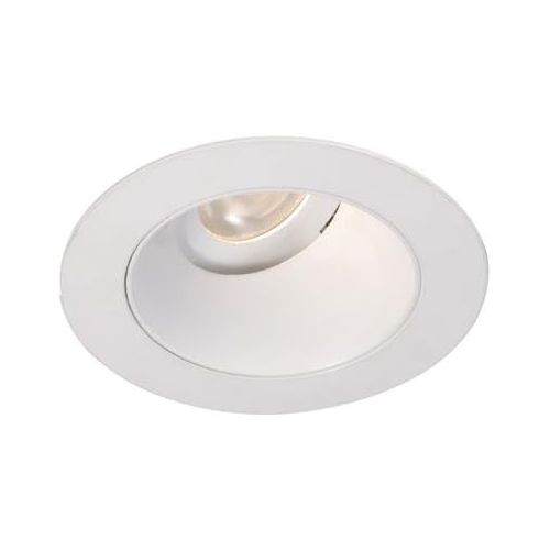  WAC Lighting HR-3LED-T318F-C-WT 4000K Tesla LED Adjustable 0-Degrees To 30-Degrees Round Trim, 50-Degree Beam Angle, 3-Inch, Cool