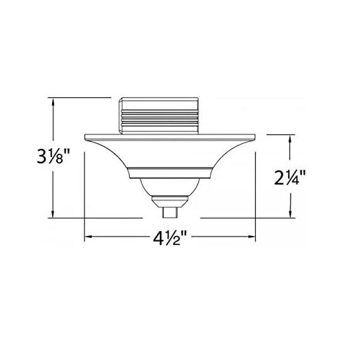  WAC Lighting QMP-S60ERN-DB Surface Mount Round Metal Canopy for Sloped Ceiling Integral Electronic Transformer