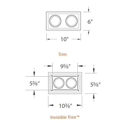  WAC Lighting MT-216TL-WT Multi Spot Trimless for Model Mt216