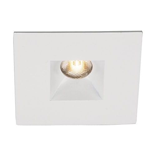  WAC Lighting HR-LED251E-W-WT 3000K Soft White LEDme Square Miniature Recessed Downlight, 1, White
