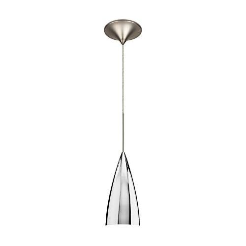  WAC Lighting MP-LED966-BNBN Bullet LED Pendant Fixture with Canopy, One Size, Brushed Nickel