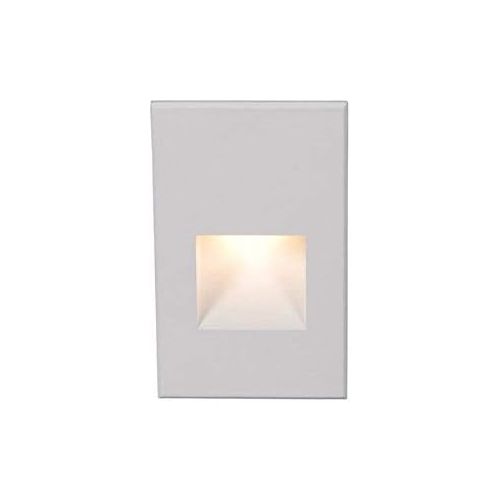  WAC Lighting WL-LED200-AM-BZ 120V Rectangular Scoop Step and Wall Light with Amber Lens