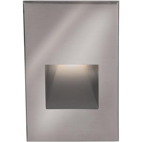  WAC Lighting WL-LED200-AM-BZ 120V Rectangular Scoop Step and Wall Light with Amber Lens