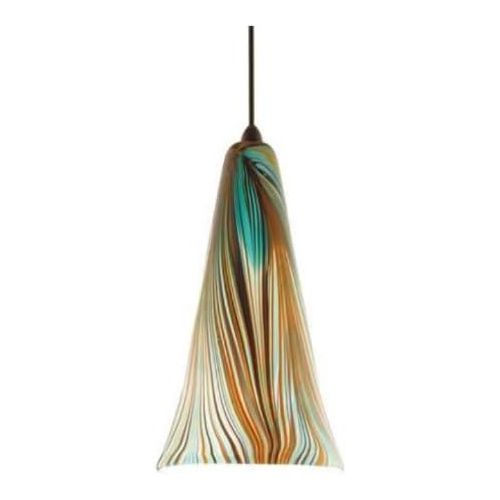  WAC Lighting G630PK Accessory Glass Shade, Peacock Finish