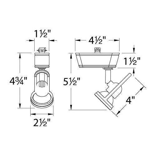  WAC Lighting JHT-826LED-WT Dune Low Voltage LED 120V Track Luminaire