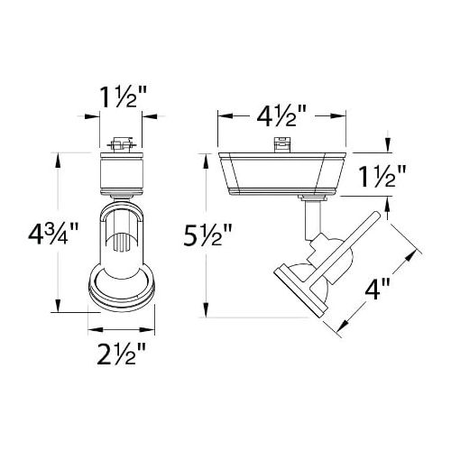  WAC Lighting JHT-826LED-WT Dune Low Voltage LED 120V Track Luminaire