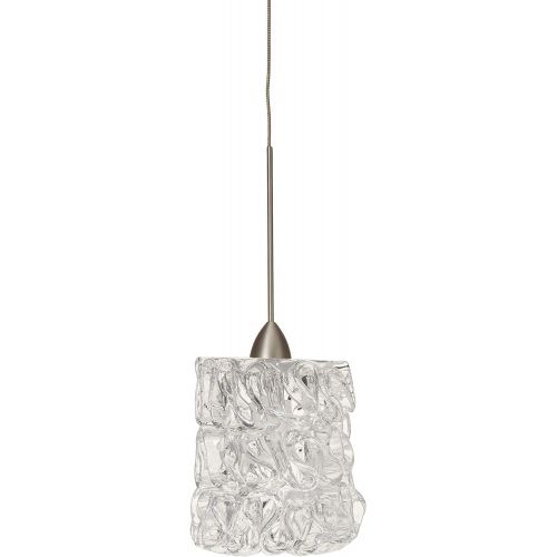  WAC Lighting QP544-SLBN Candy Quick Connect Pendant Silver Shade with Brushed Nickel Socket Set