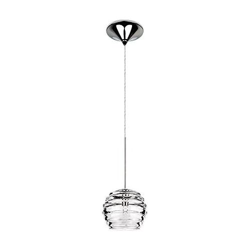  WAC Lighting MP-916-CLCH Clarity 1 Light Canopy Pendant, One Size, ClearChrome