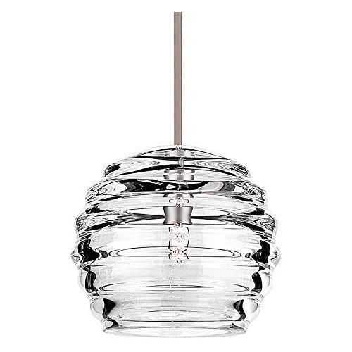  WAC Lighting MP-916-CLCH Clarity 1 Light Canopy Pendant, One Size, ClearChrome