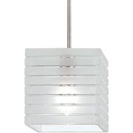 WAC Lighting QP-914LED-FRBN Tulum LED Quick Connect Pendant Frosted Shade with Brushed Nickel Socket Set with LED Bipin
