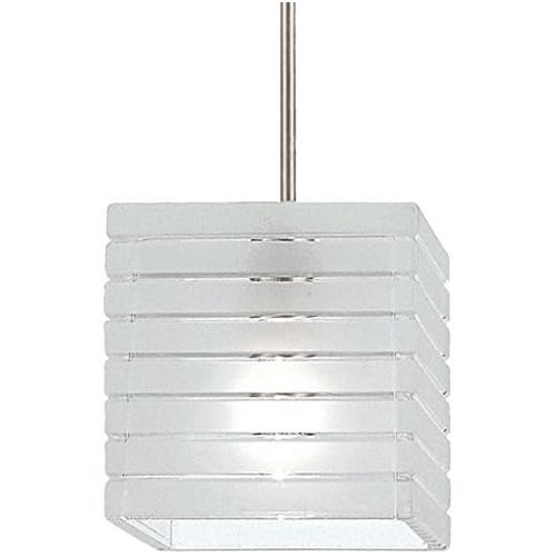  WAC Lighting QP-914LED-FRBN Tulum LED Quick Connect Pendant Frosted Shade with Brushed Nickel Socket Set with LED Bipin