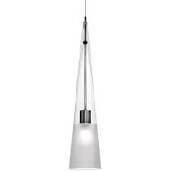 WAC Lighting MP-913-CFBN Ingo 1 Light Canopy Pendant, One Size, Clear FrostedBrushed Nickel