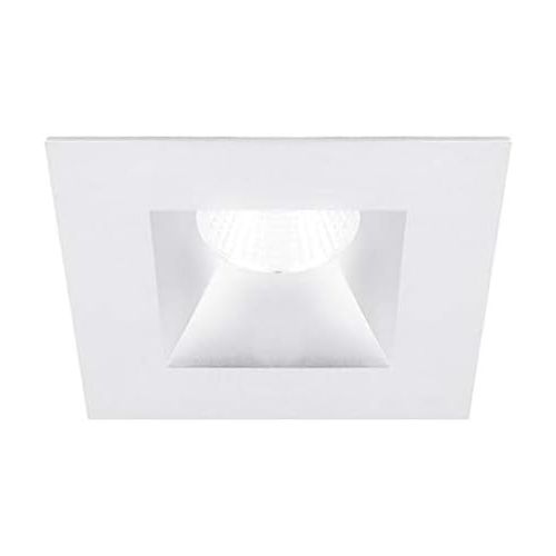  WAC Lighting R3BSA-FWD-WT Oculux 3.5 Square Open Reflector Dim to Warm Light Engine Trim & LED, White