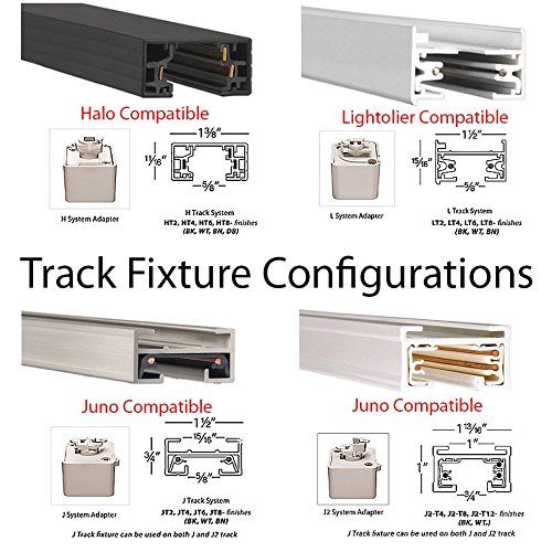  WAC Lighting HHT-874LED-AB Caribe-Low Voltage LED 120V Luminaire H Track