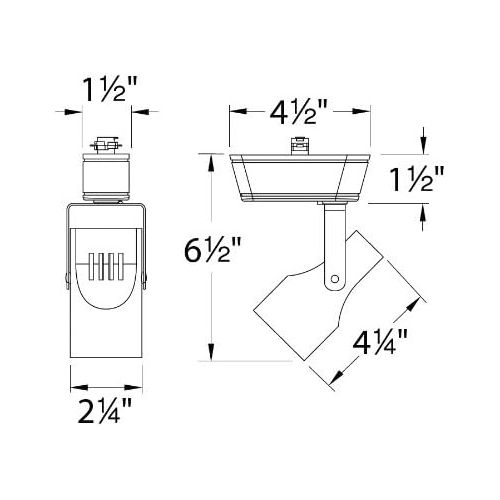  WAC Lighting JHT-007LED-WT Ht-007 Led Low Voltage Track Fixture, White