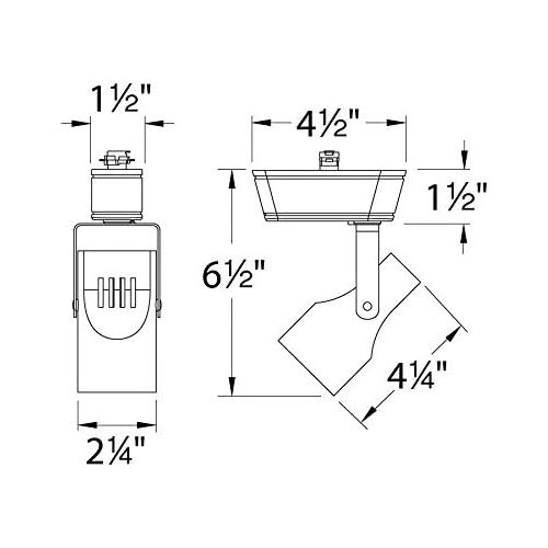  WAC Lighting JHT-007LED-WT Ht-007 Led Low Voltage Track Fixture, White