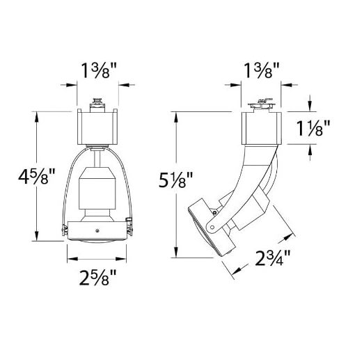  WAC Lighting JTK-104LED-BK J Series Line Voltage Track Head with LED Bulb