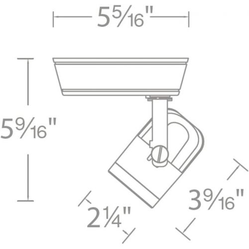  WAC Lighting H-LED160F-35-WT Precision LED Energy Star Track Fixture, White