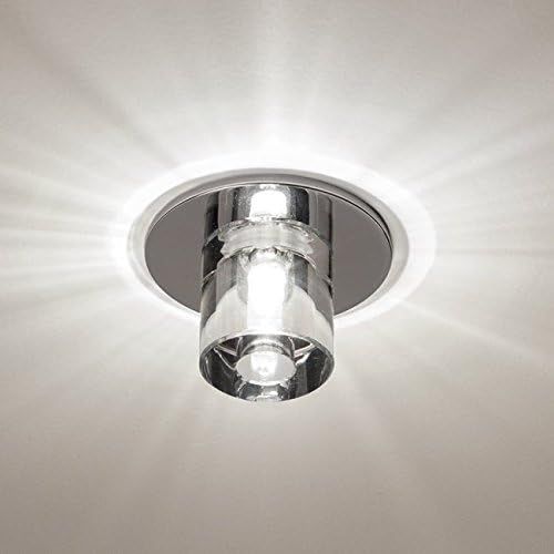  WAC Lighting Irix DR-356-CLCH Crystal Recessed Beauty Spot in Clear Finish, Chrome