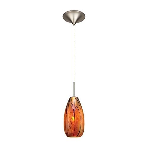  WAC Lighting MP-LED954-IRBN Willow LED Pendant Fixture with Brushed Nickel Canopy, One Size, Iridescent