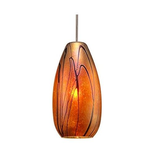  WAC Lighting MP-LED954-IRBN Willow LED Pendant Fixture with Brushed Nickel Canopy, One Size, Iridescent