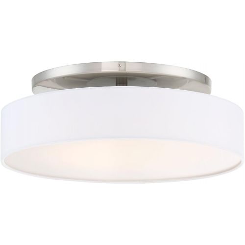  WAC Lighting FM-13120-BN Manhattan 20 LED Convertible Semi-Flush Mount in Brushed Nickel, 20 Inches