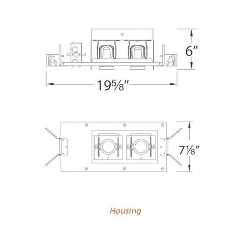  WAC Lighting MT4LD311NE-F927-BK 90CRI LED Precision Multiple Three New Construction IC Rated Housing in 2700K 90 CRI Flood Beam, 3, Black