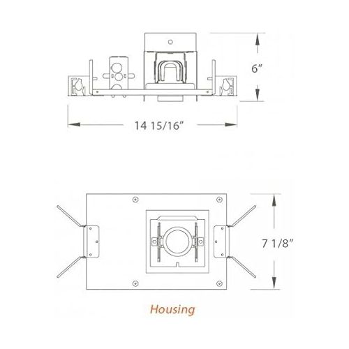  WAC Lighting MT4LD311NE-F927-BK 90CRI LED Precision Multiple Three New Construction IC Rated Housing in 2700K 90 CRI Flood Beam, 3, Black