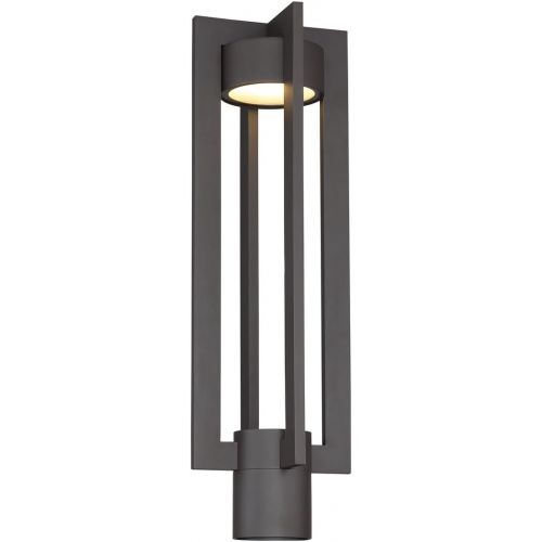  WAC Lighting PM-W48620-BZ Chamber LED Outdoor Post Bronze, 20 Inches