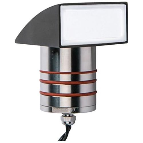  WAC Lighting Landscape 2081-30SS LED 2 12V Indicator Ground Hood in Stainless Steel Finish 3000K