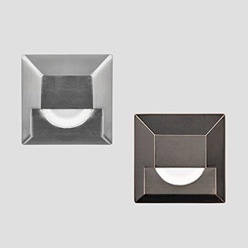  WAC Lighting 2061-30SS WAC Indicator 3 LED 12V Square Step and Wall Light in Stainless Steel