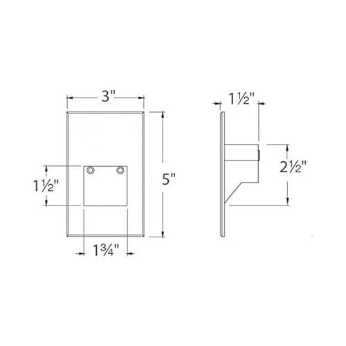  WAC Lighting 4021-27BZ WAC Step & Wall 5 inch Ledme 12V Vertical Step & Wall Light 2700K Warm White In Bronzebronze