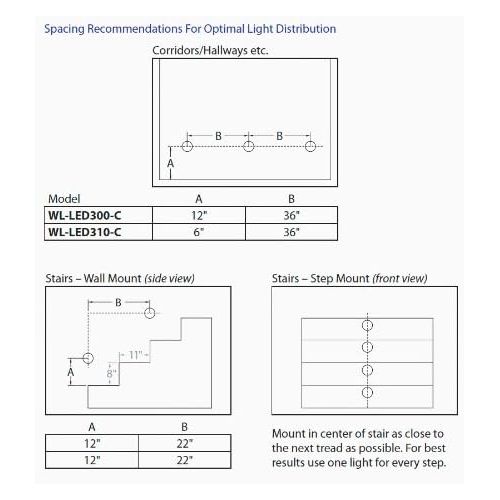  WAC Lighting WL-LED310-C-BZ LED Step Light Circular Face