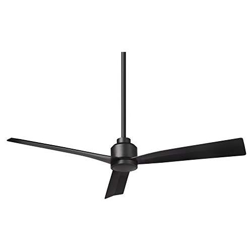  WAC Lighting Clean Indoor and Outdoor 3-Blade Smart Ceiling Fan 54in Matte Black with Remote Control