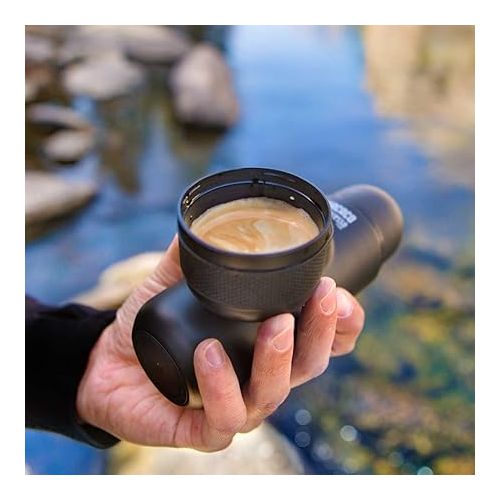  WACACO Minipresso NS, Portable Espresso Machine, Compatible Nespresso Original Capsules and Compatibles, Travel Coffee Maker, Manually Operated from Piston Action