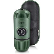 WACACO Nanopresso Portable Espresso Maker Bundled with Protective Case, Upgrade Version of Minipresso, Mini Travel Coffee Machine, Perfect for Camping, Travel and Office (Elements Moss Green)