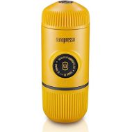 WACACO Nanopresso Portable Espresso Maker, Upgrade Version of Minipresso, 18 Bar Pressure, Mini Travel Coffee Machine, Manually Operated, Perfect for Camping and Hiking, Yellow