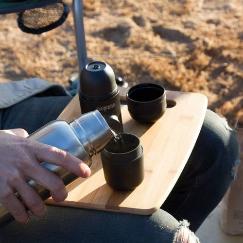  WACACO Minipresso GR, Portable Espresso Machine, Compatible Ground Coffee, Hand Coffee Maker, Travel Gadgets, Manually Operated, Perfect for Camping, Hiking