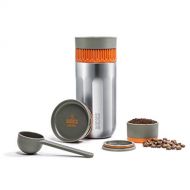 WACACO Pipamoka Portable Coffee Maker, Single Serve Coffee brewer, All-in-one Vacuum Pressured，Insulated Travel Mug, Hand Powered and Filter Pressure brewer, Stainless Steel Thermo