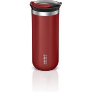 WACACO Octaroma Lungo Vacuum Insulated Coffee Mug, Double-wall Stainless Steel Travel Tumbler With Drinking Lid, 10 fl oz(300ml)， Carmine Red