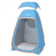 WADEO Pop Up Shower Tent, Instant Portable Outdoor Changing Room, Camp Toilet, Rain Shelter with Window for Camping and Beach Easy Set Up, Foldable with Carry Bag