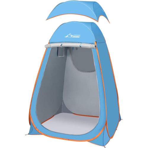  WADEO Pop Up Shower Tent, Instant Portable Outdoor Changing Room, Camp Toilet, Rain Shelter with Window for Camping and Beach Easy Set Up, Foldable with Carry Bag