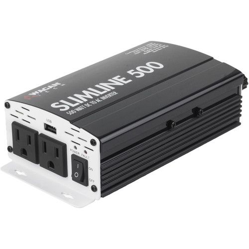  WAGAN SlimLine 500W 12 VDC to 115 VAC Power Inverter