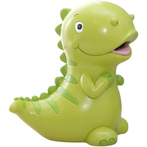  [아마존베스트]WAIT FLY 7.5 x 7.5 Inches Lovely Green Dinosaur Shaped Large Size Resin Piggy Bank Coin Bank Money Bank Best Christmas Birthday Gifts for Kids Boys Girls Home Decoration